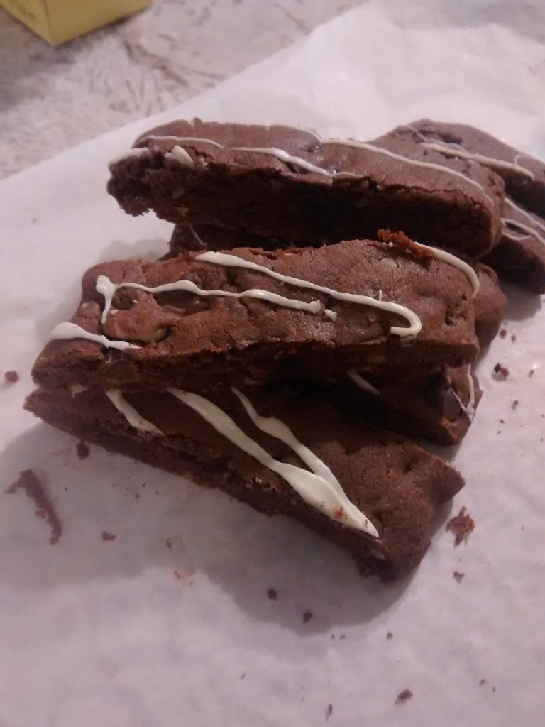 Christmas Baking Frenzy- Chocolate Brownie Biscotti