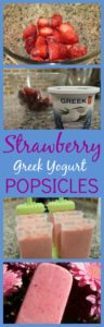 Strawberry Coconut Greek Yogurt Popsicles