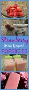 Strawberry Coconut Greek Yogurt Popsicles