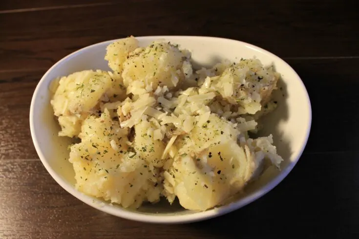 Savory Herbed Potatoes with Parmesan Flakes