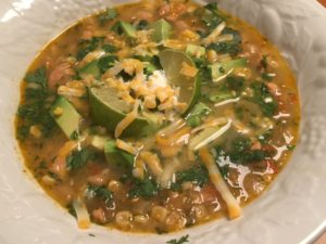 A delicious Chicken Chili that you set and forget!! Ready when you get home to go straight on the table for a hearty Fall meal!