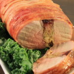 Bacon Wrapped Stuffed Pork Tenderloin