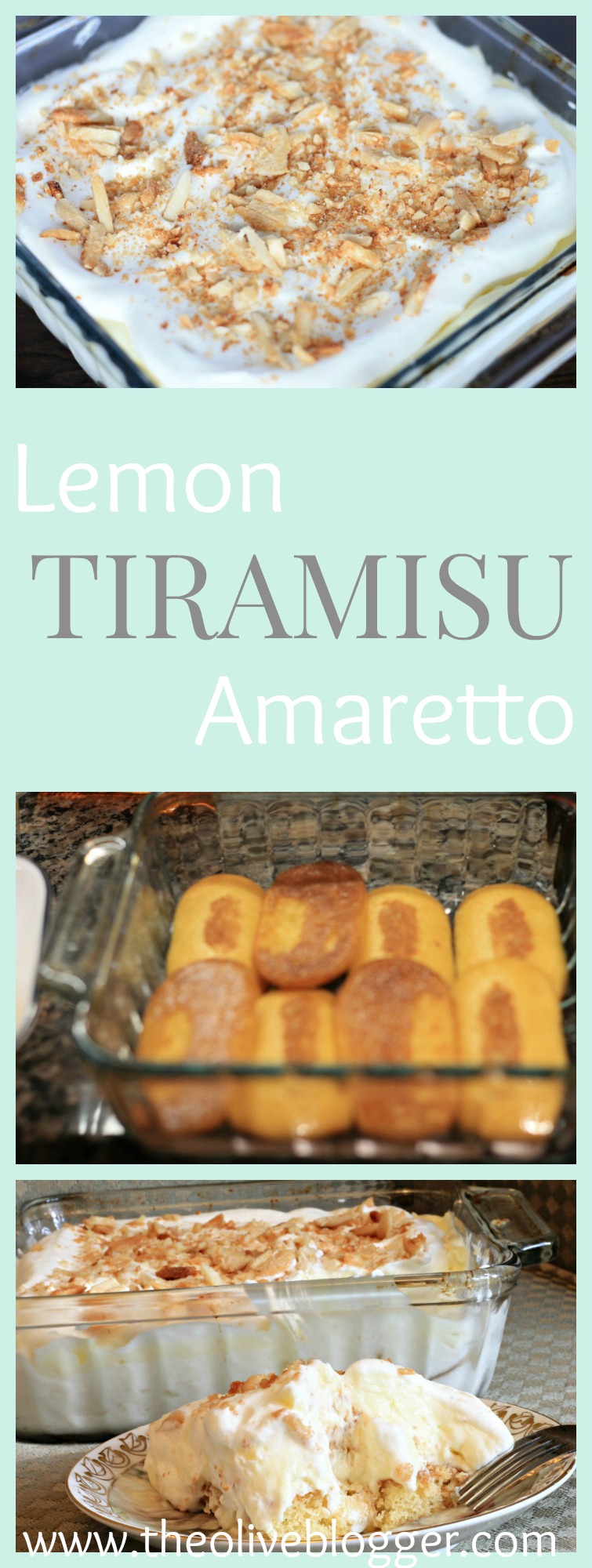 This Lemon Amaretto Tiramisu is super light and fresh tasting, and the addition of the lemon curd is seriously amazing! The cookies are dipped in a simple syrup created with Amaretto perfectly pairing with the sweetness of the mascarpone layer.