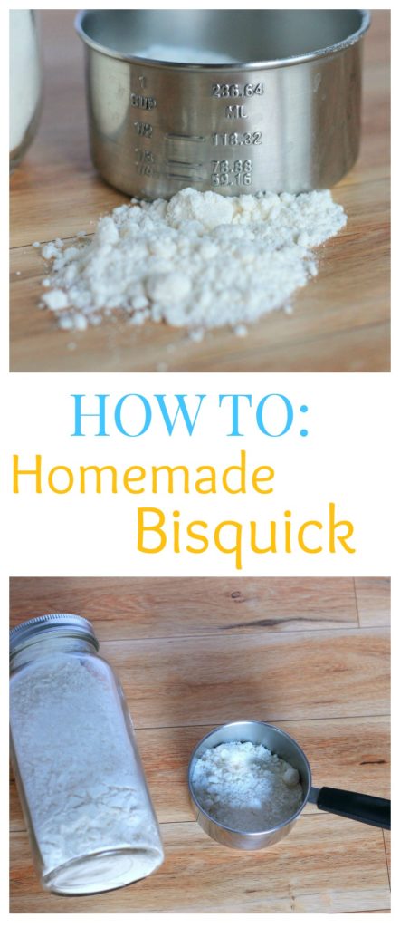 You will never need to buy a box of Bisquick again with this easy to make version! Use for biscuits, quiche, pot pies, pancakes and more!