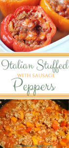 Italian Stuffed Peppers Recipe - The Olive Blogger