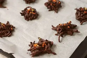 Chocolate Haystack Cookies with Peanut Butter
