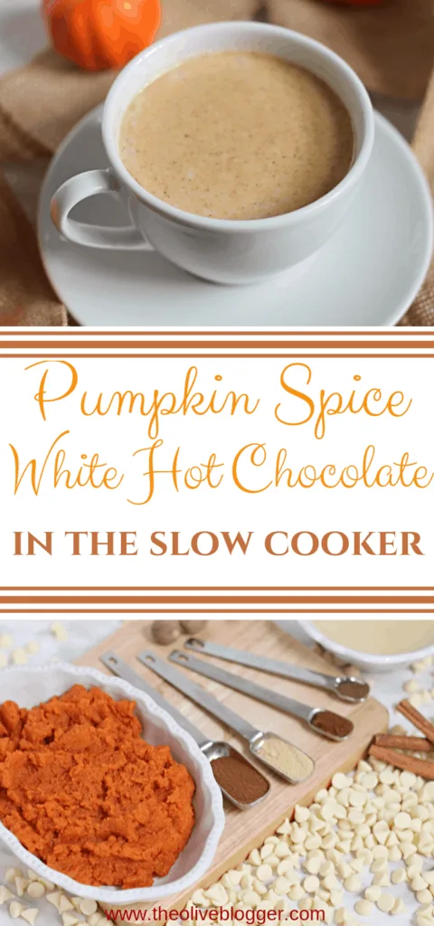 Slow Cooker Pumpkin Spice White Hot Chocolate Recipe 