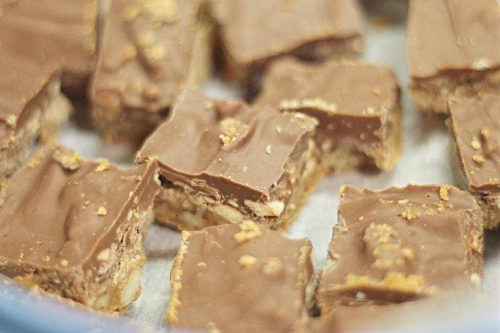 Close up of Toffee Bars