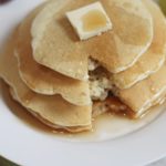 Syrup drizzled Fluffy Pancakes