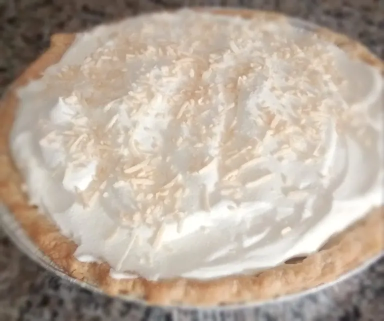 Coconut Cream Pie with Toasted Coconut