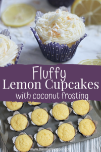 Lemon Cupcakes with Coconut Frosting