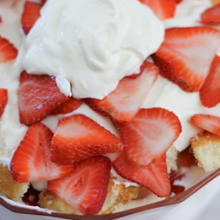 Refreshing Strawberry Punch Bowl Cake Recipe